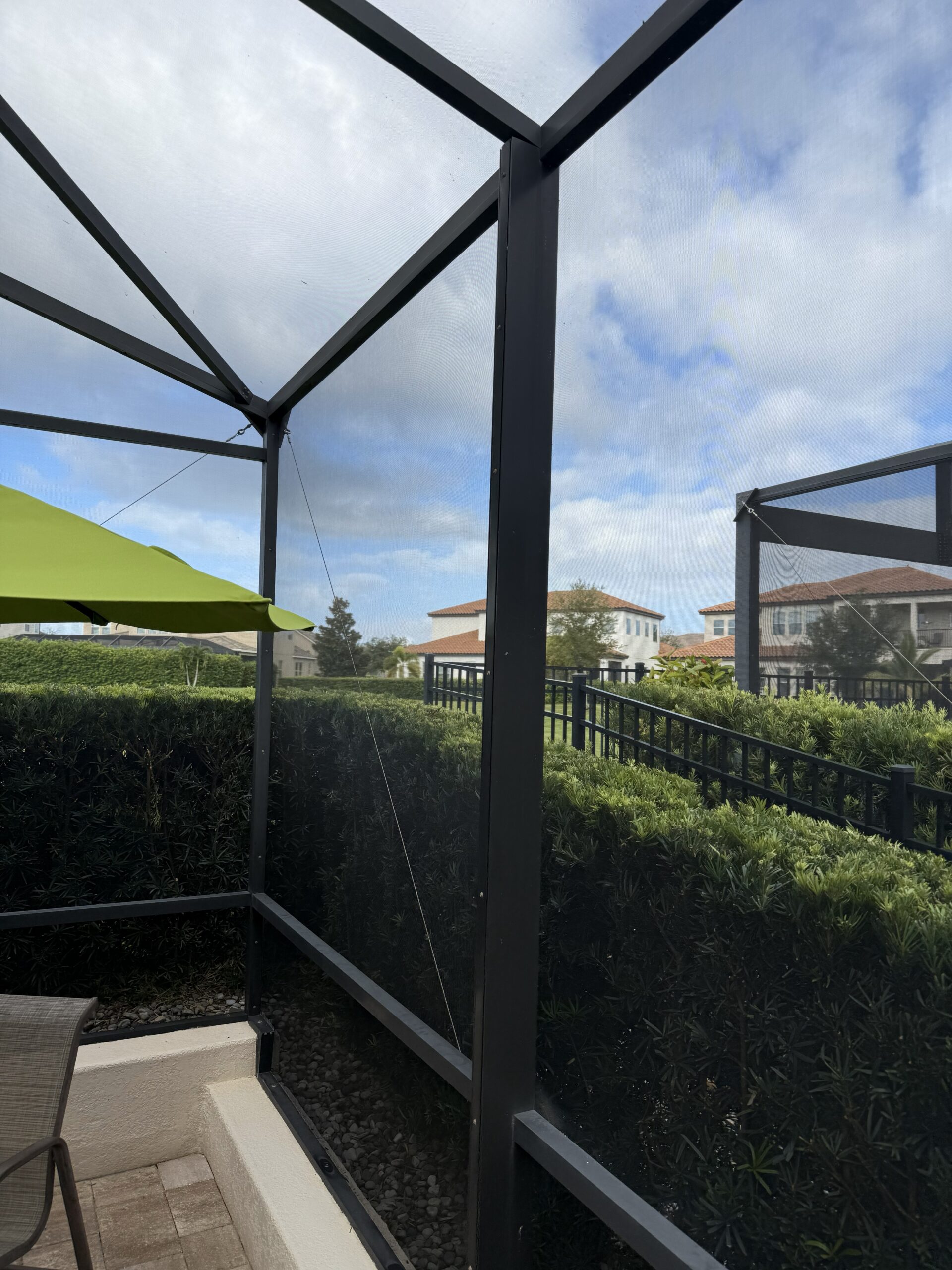 pool cage repair structure detail