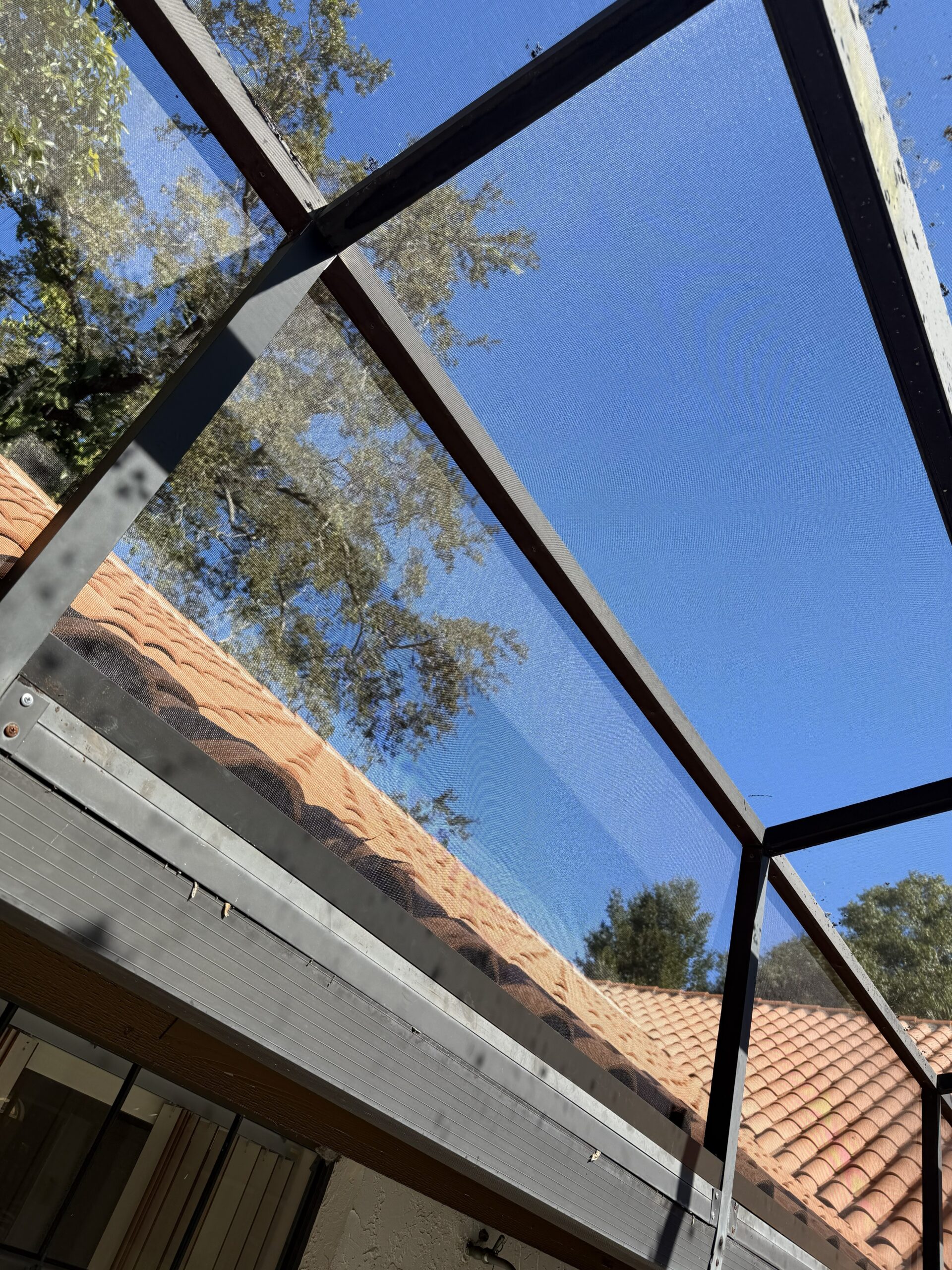 pool cage screening installation